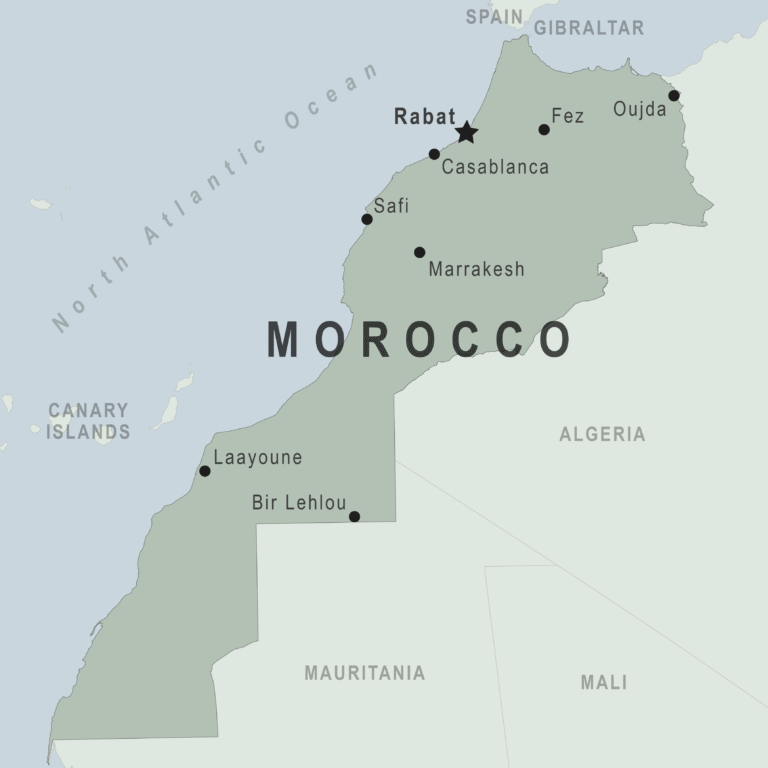 Map of Morocco